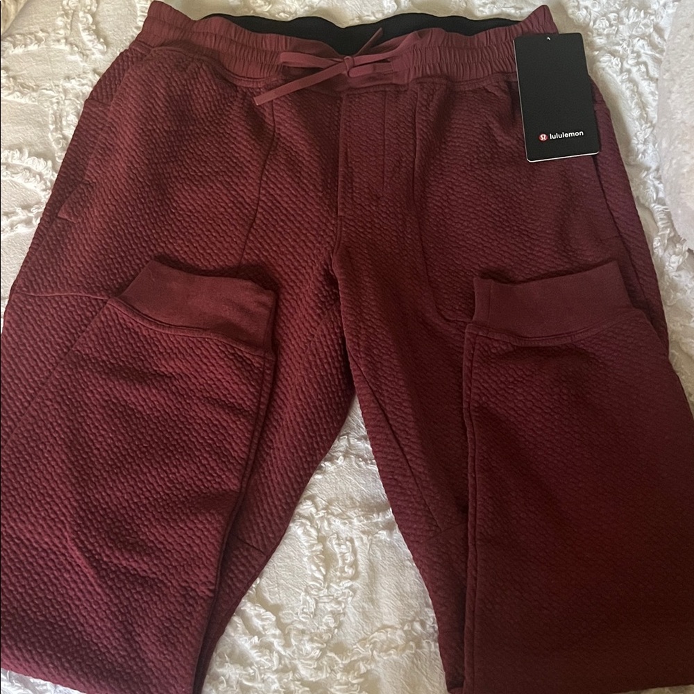 Lululemon Burgundy Joggers